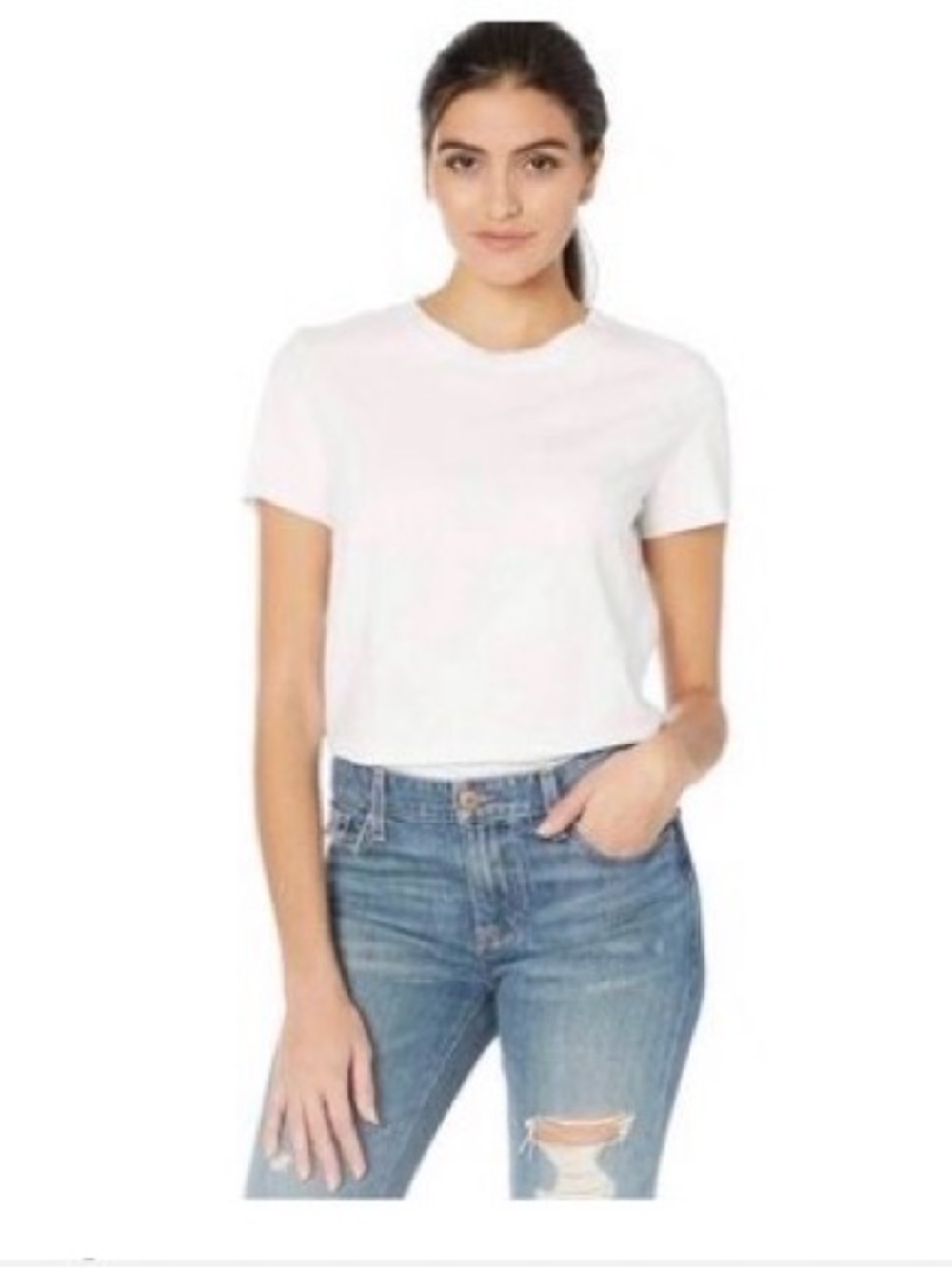 Commando Cream Short Sleeve Crewneck Tee NWT M/L